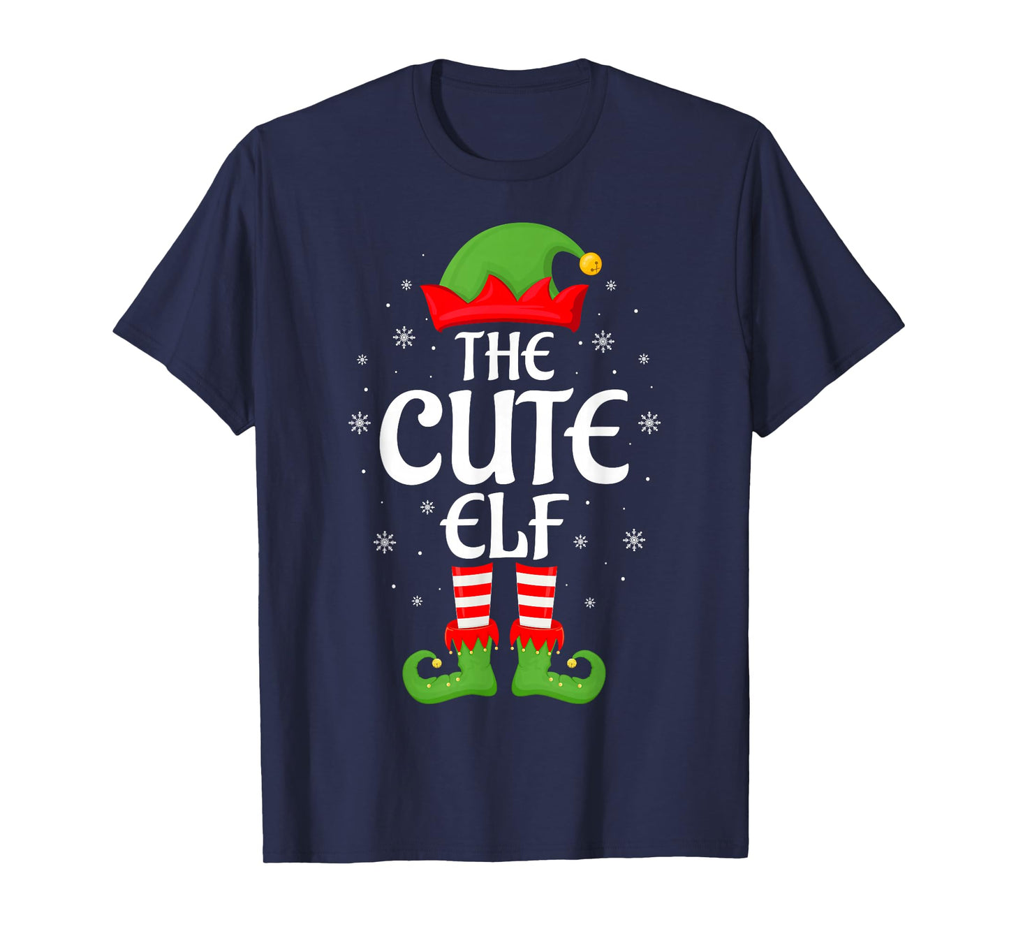 Cute Elf Xmas Family Matching Elf Squad Christmas T-Shirt