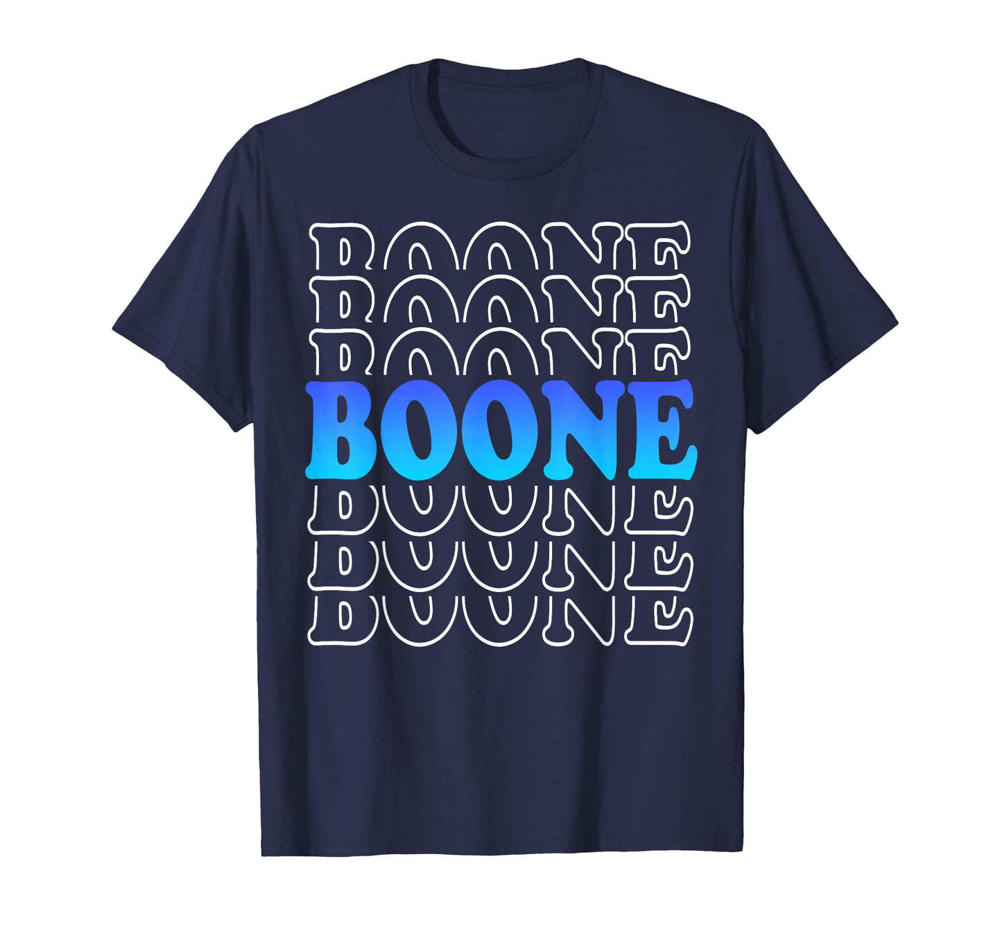 Boone Family Name I Love Boone Personalized Vintage T-Shirt