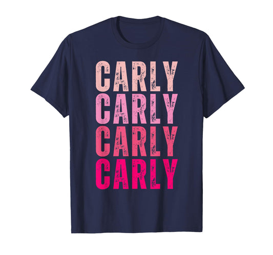 Personalized Name Carly I Love Carly 70's Vintage T-Shirt