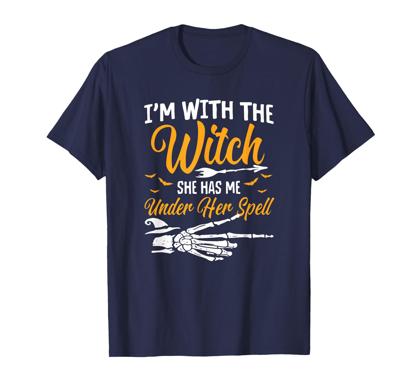 I'm with The Witch Funny Halloween Couple Costume Party T-Shirt