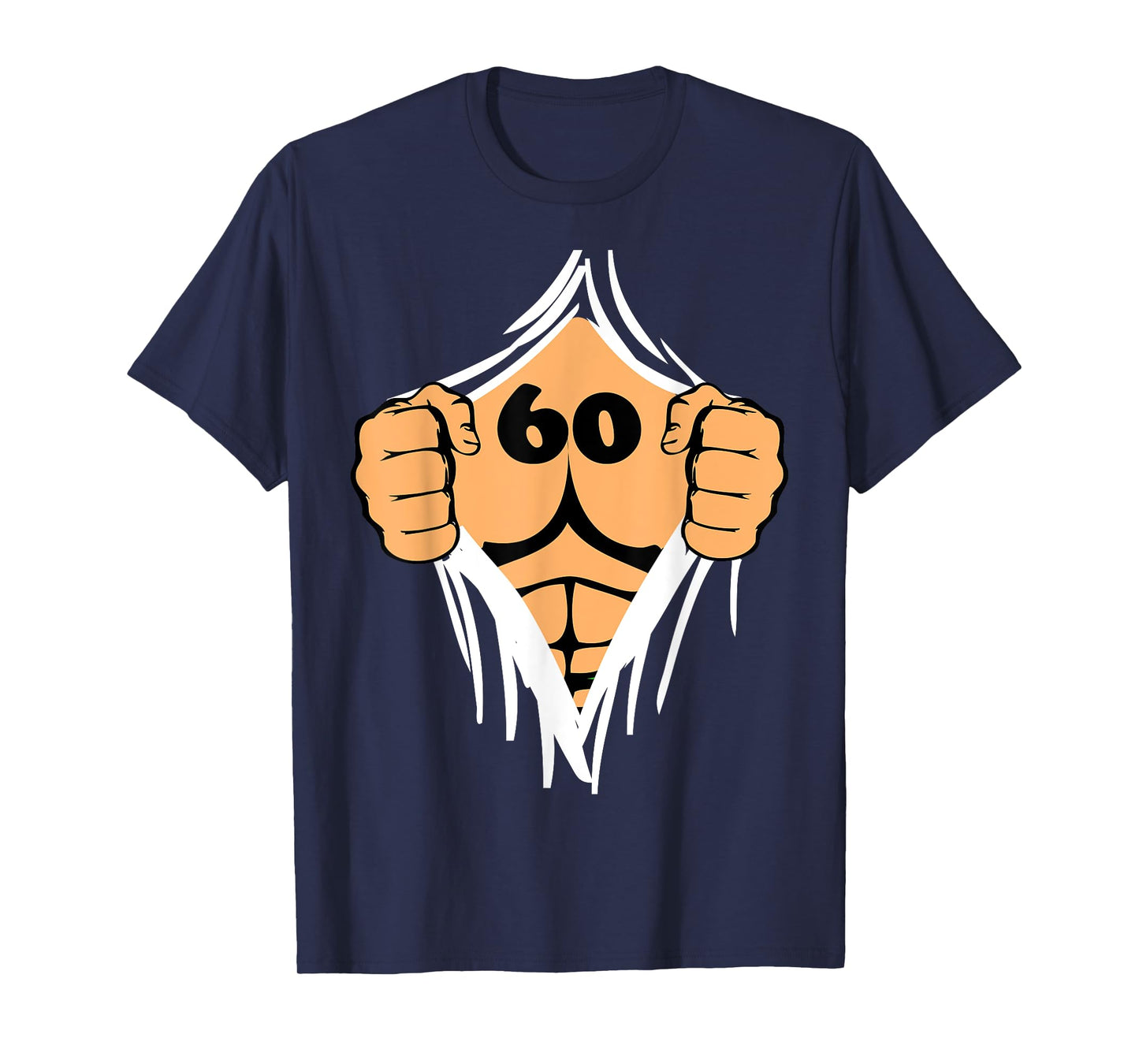 Funny Gag Birthday Gift TShirt Open Chest 60 Year Old Men T-Shirt