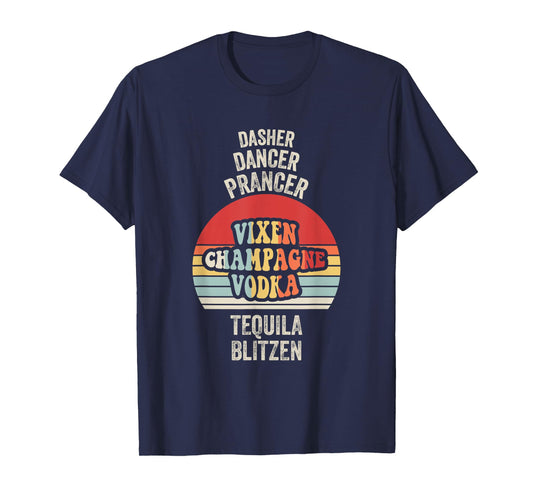 Dasher Dancer Prancer Vixen Vodka T-Shirt