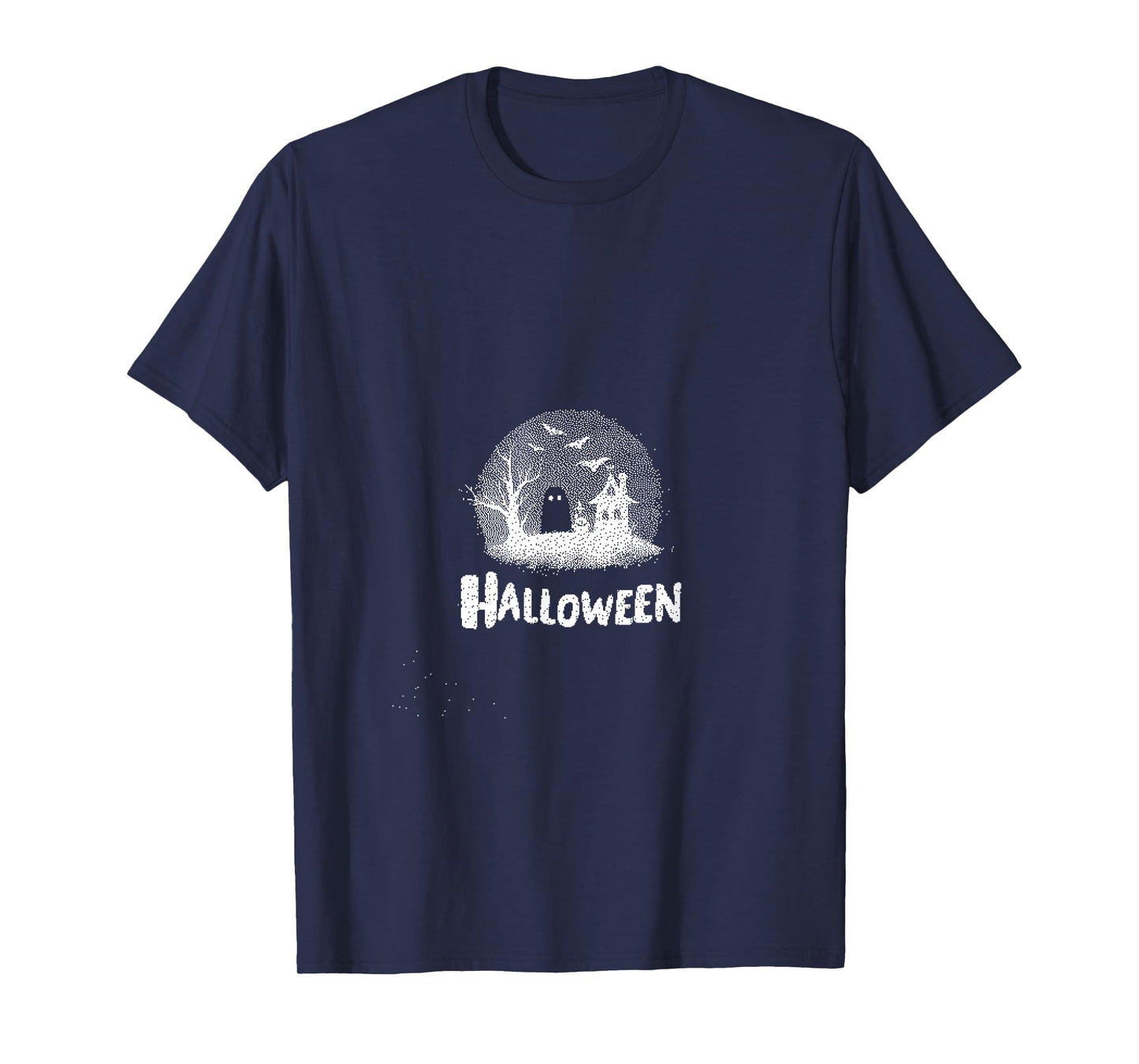 Cute Witchy Halloween Moon Magic Art T-Shirt