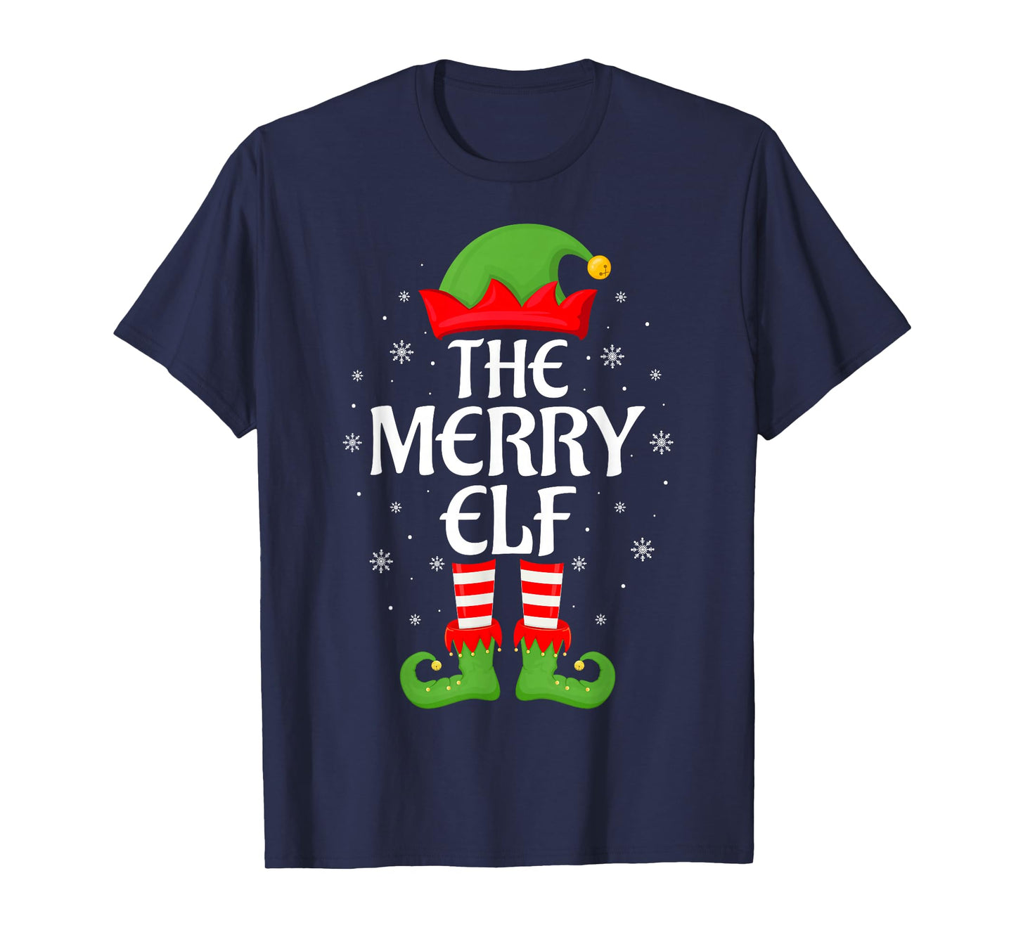 Merry Elf Xmas Family Matching Elf Squad Christmas T-Shirt