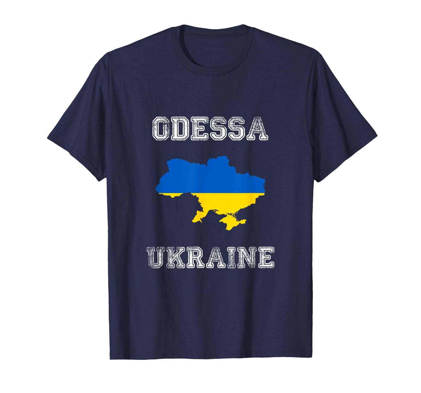 Retro Odessa Ukraine Distressed Ukraine Flag T-Shirt