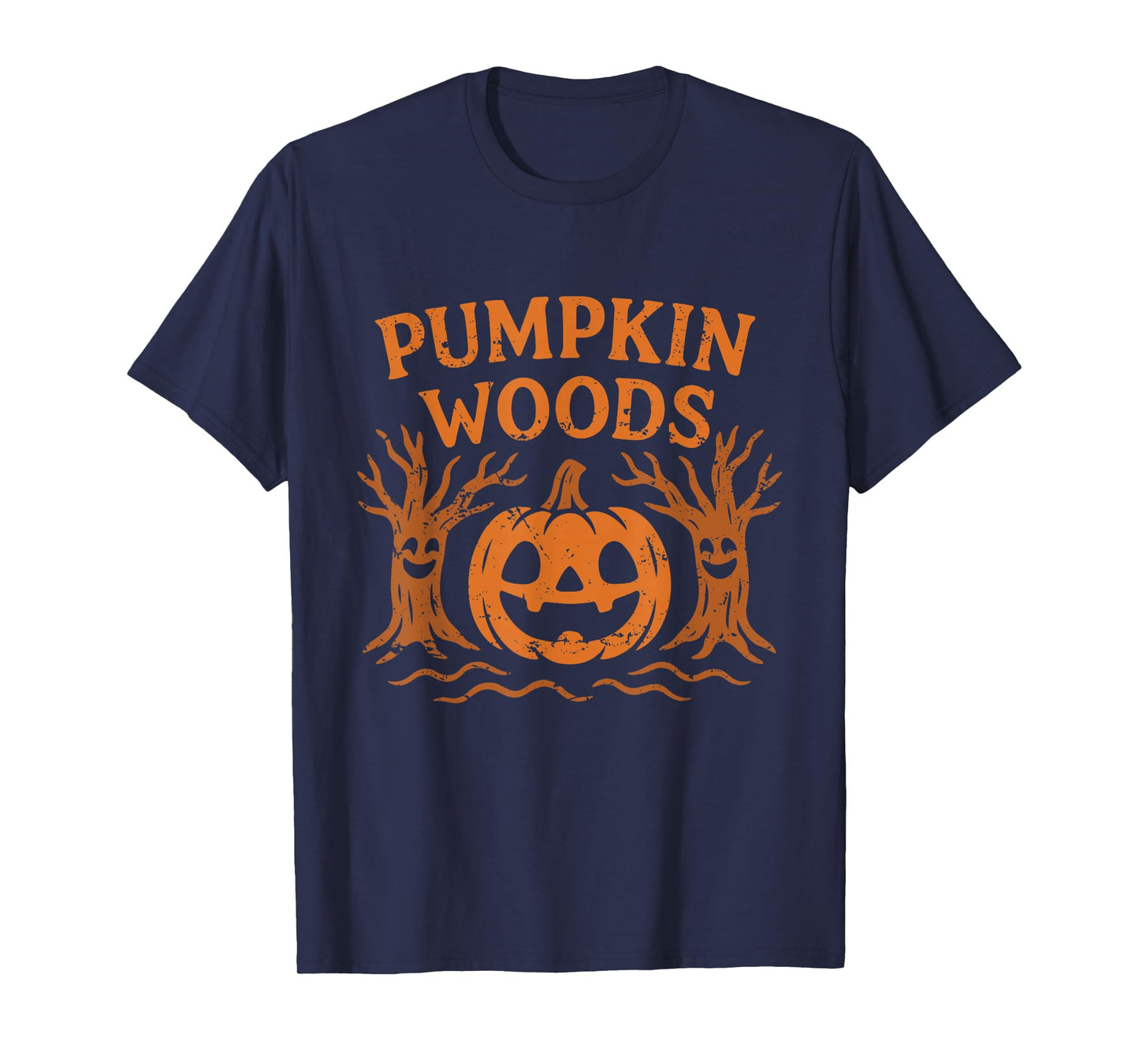 Pumpkin Woods Forest Scene T-Shirt