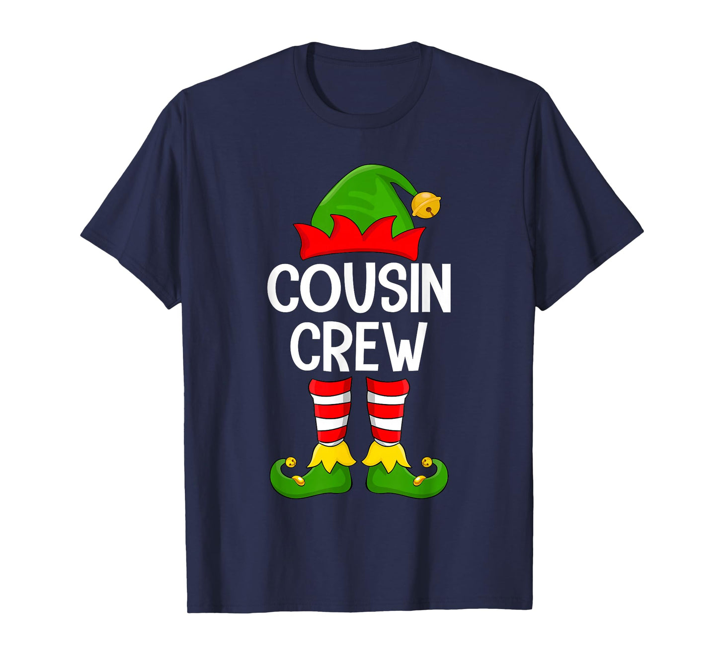 Cousin Crew Elf Xmas Family Matching Elf Squad Christmas T-Shirt