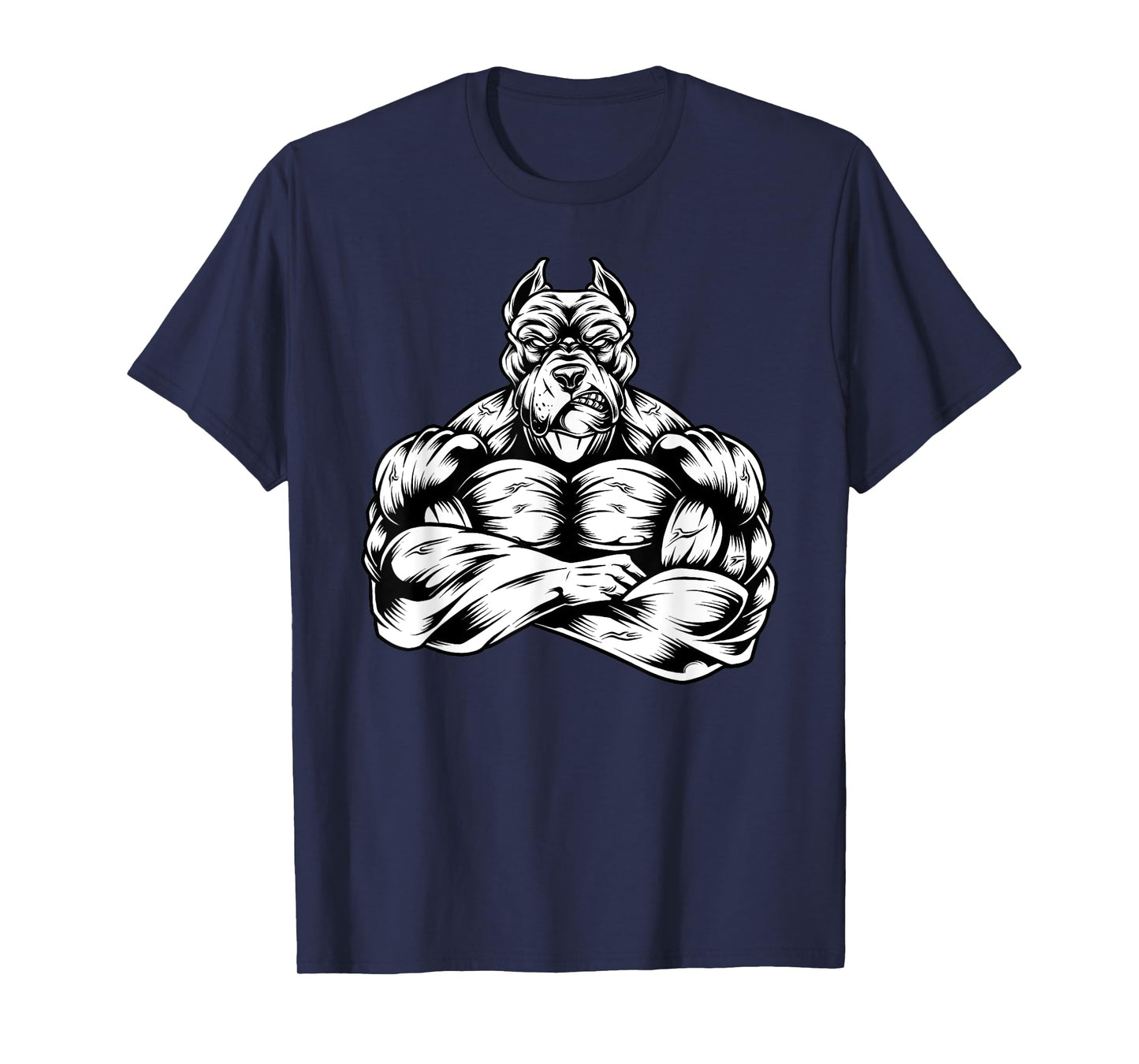 Muscles Pitbull dog lover workout Gym Fitness powerlifter T-Shirt