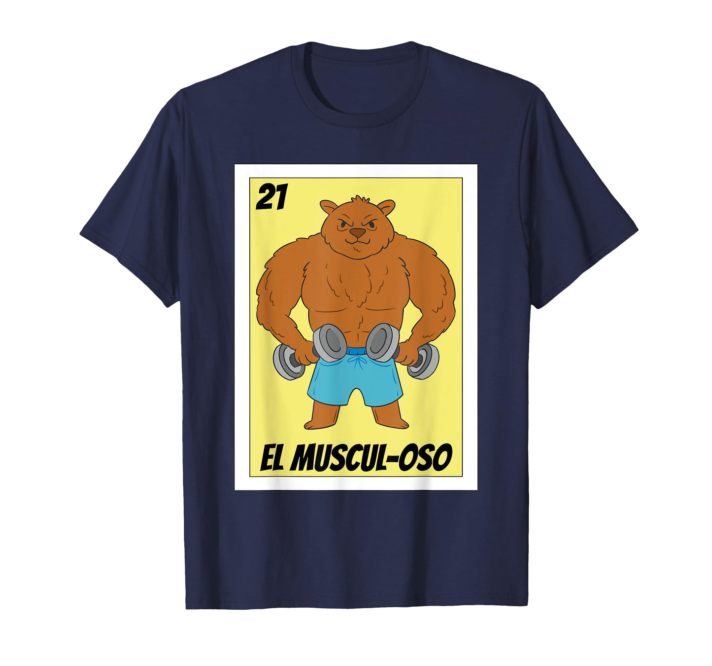 Funny Fitness Mexican Design - El Musculoso T-Shirt