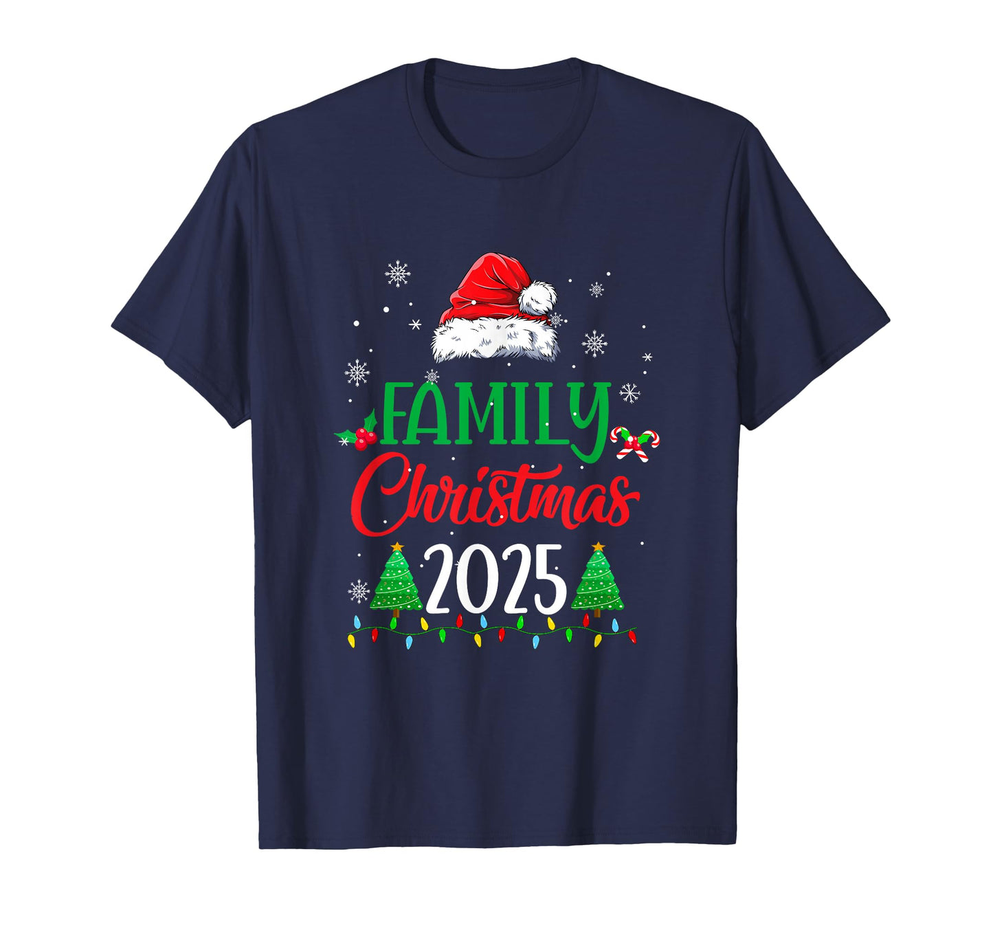 Family Christmas 2025 Matching Family Christmas Squad Santa T-Shirt