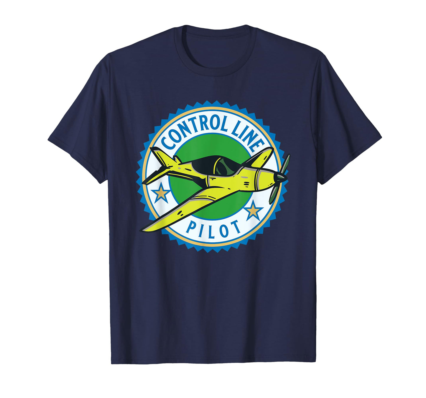 Control Line Model Airplane Pilot T-Shirt