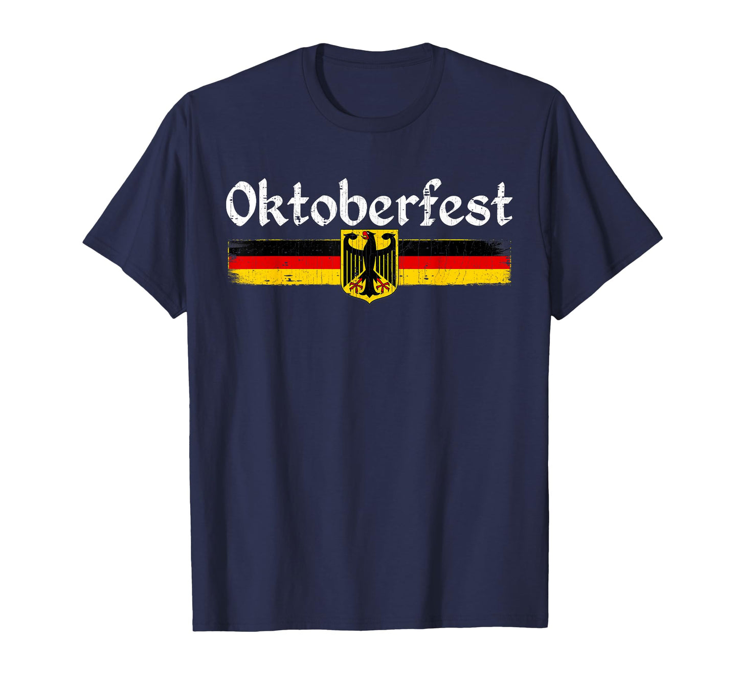 Oktoberfest German Drinking Men Women Vintage German Flag T-Shirt