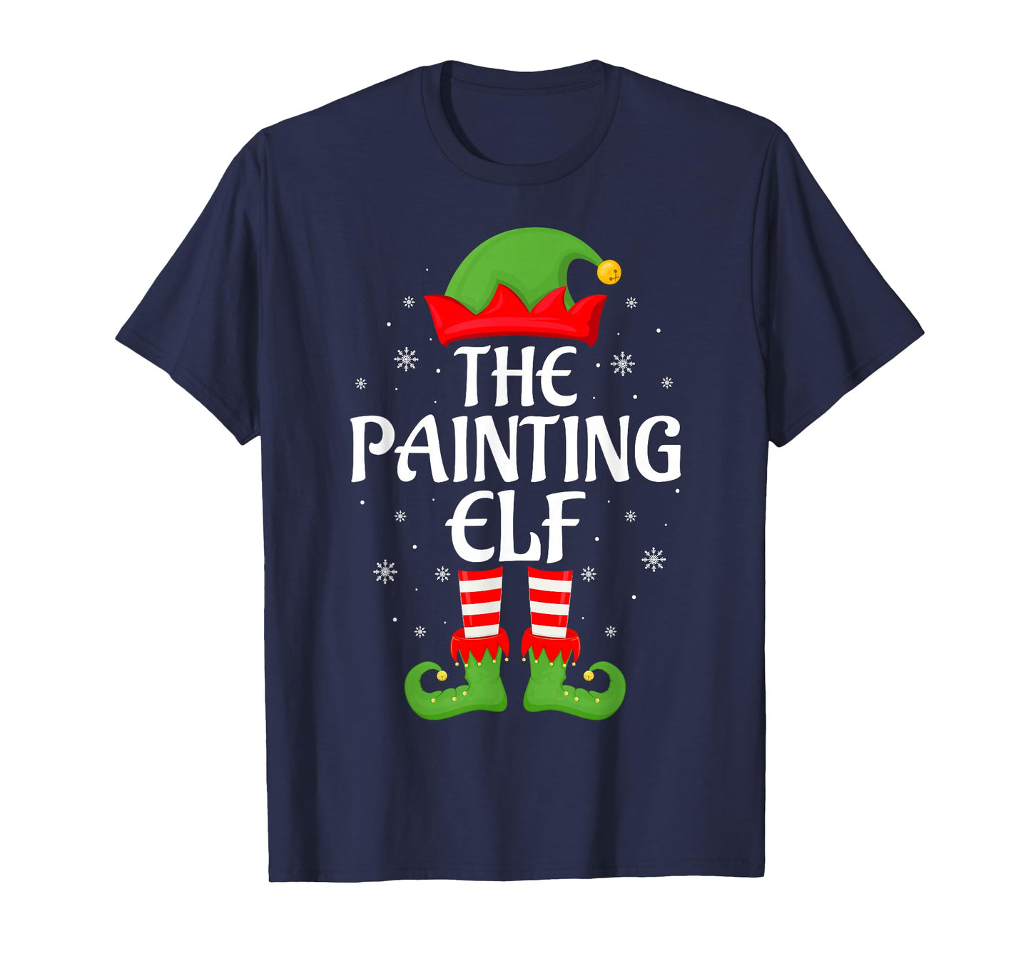 Painting Elf Xmas Family Matching Elf Squad Christmas T-Shirt