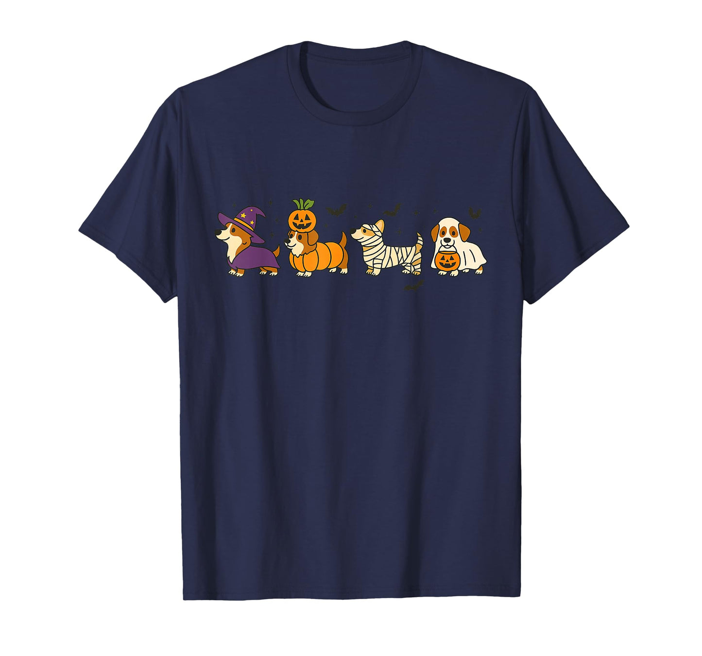 Halloween Corgi Dogs in Costume Cute Fall Dog Lover T-Shirt
