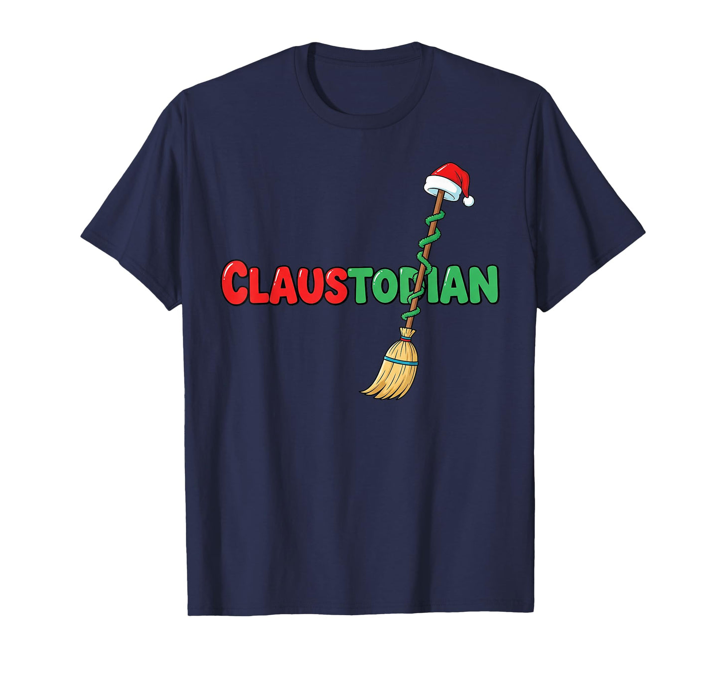 Claustodian Funny Christmas Custodian Pun T-Shirt