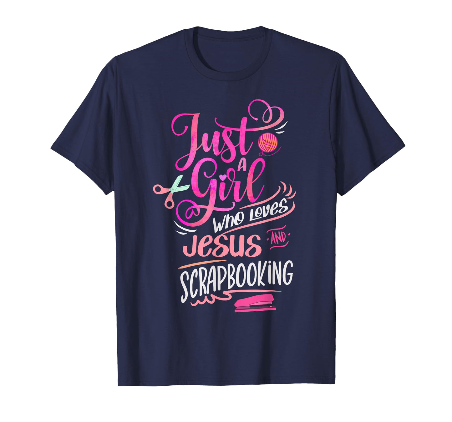 Scrapbook Just a Girl who loves Jesus Scrapbooking T-Shirt