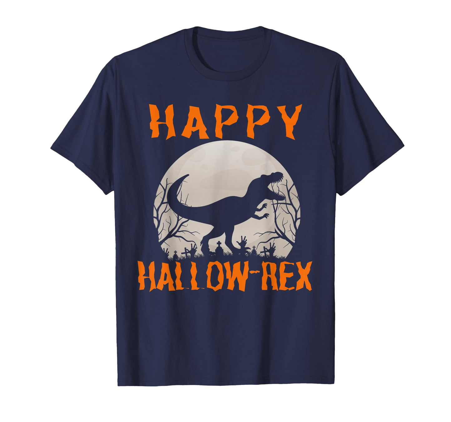 Happy Hallow-Rex Halloween Dinosaur T-Shirt