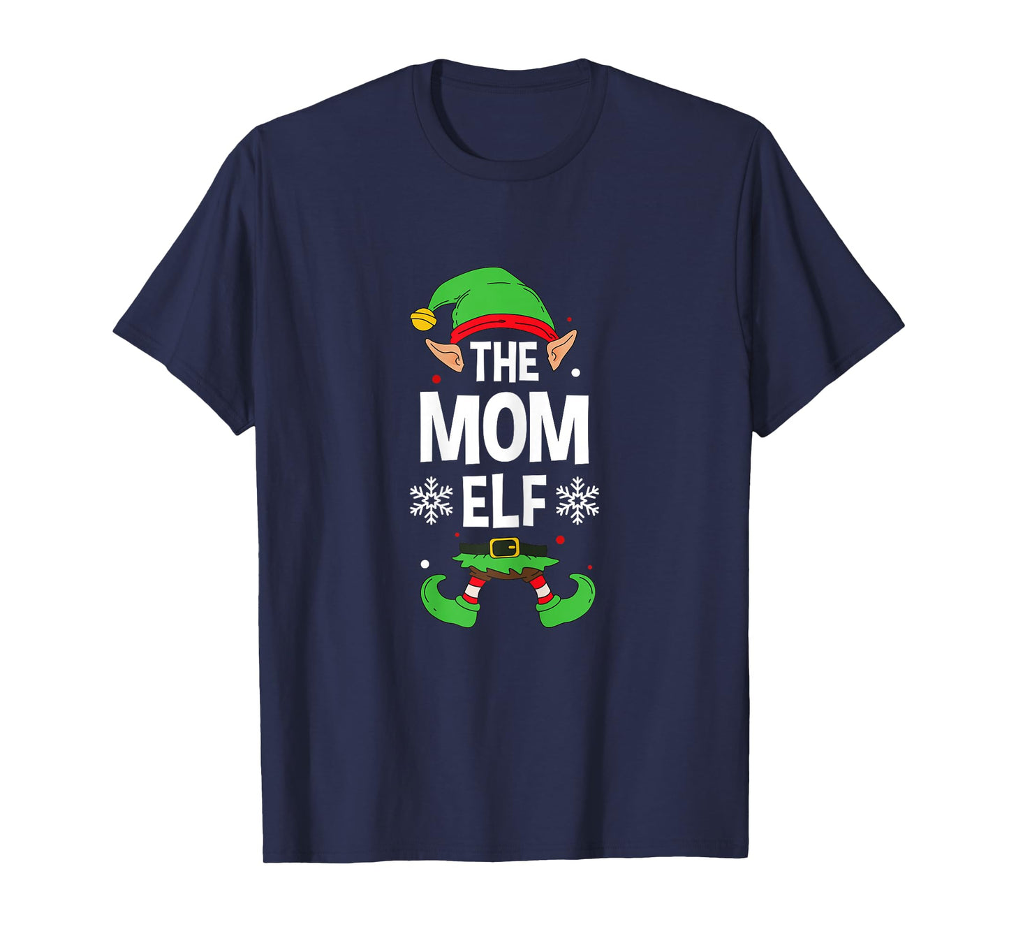 The Mom Elf Party Family Group Matching Mother X-Mas Mum T-Shirt