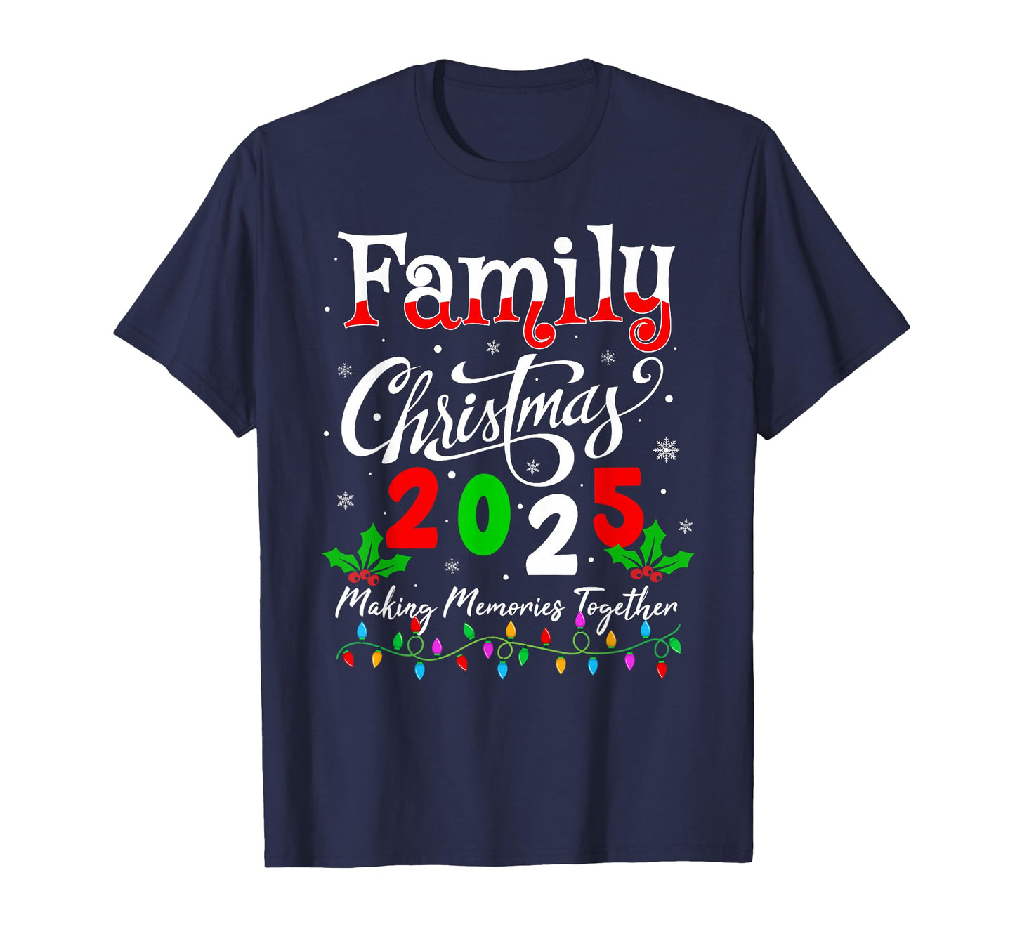 Family Christmas 2025 Matching Xmas Pajamas Christmas Squad T-Shirt