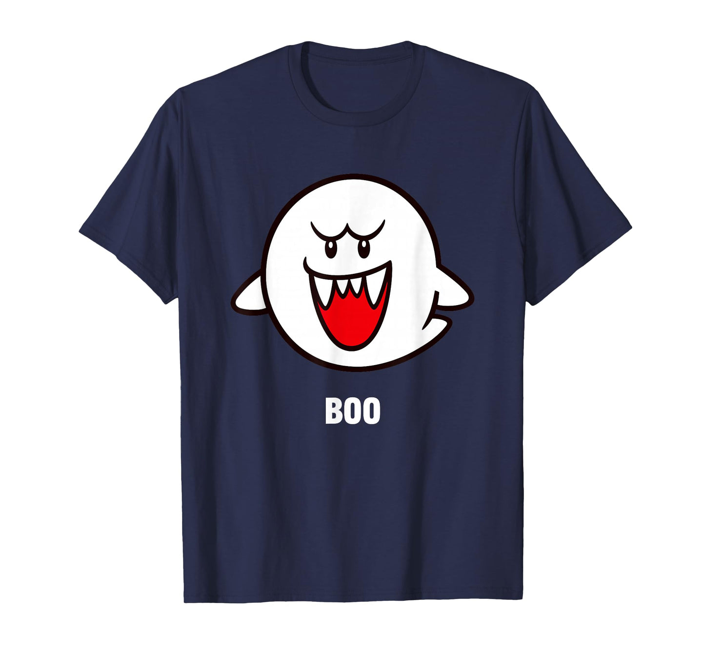 Super Mario Bros Boo Spooky Ghost Center Icon T-Shirt