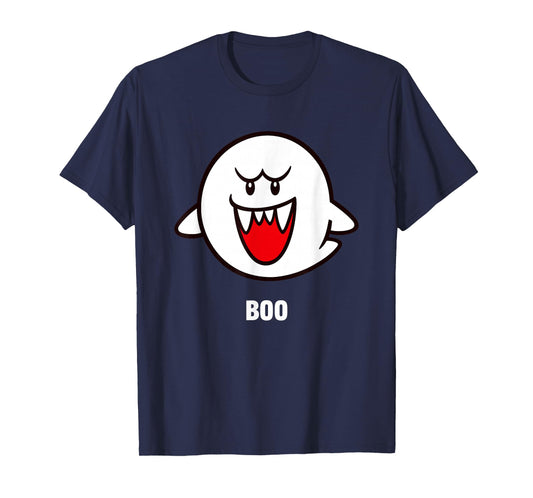 Super Mario Bros Boo Spooky Ghost Center Icon T-Shirt