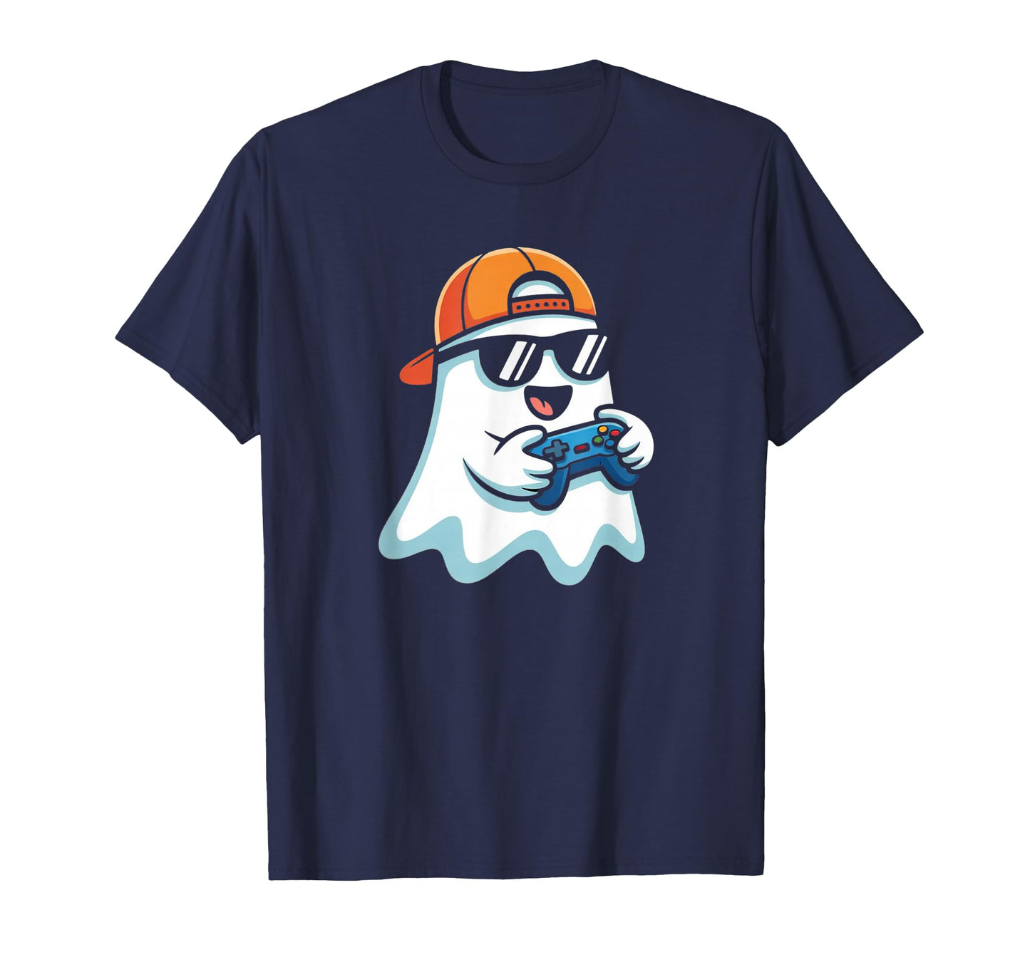 Halloween Ghost Gamer Scary Costume Gaming for Men Boys Kids T-Shirt