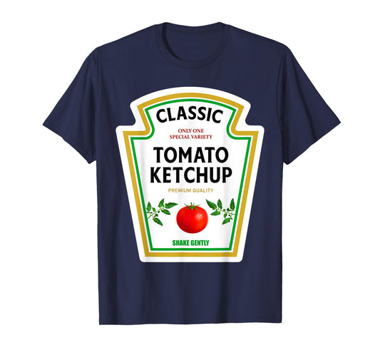 Ketchup Halloween 2024 Costume Matching Mustard Condiments T-Shirt