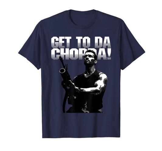 Da Choppa Black Unisex-Adults Classic Fit T-Shirt - Modern Movie Letter Print Short Sleeve - Small