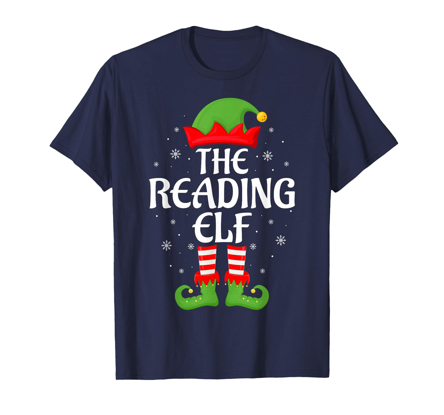 Reading Elf Xmas Family Matching Elf Squad Christmas T-Shirt