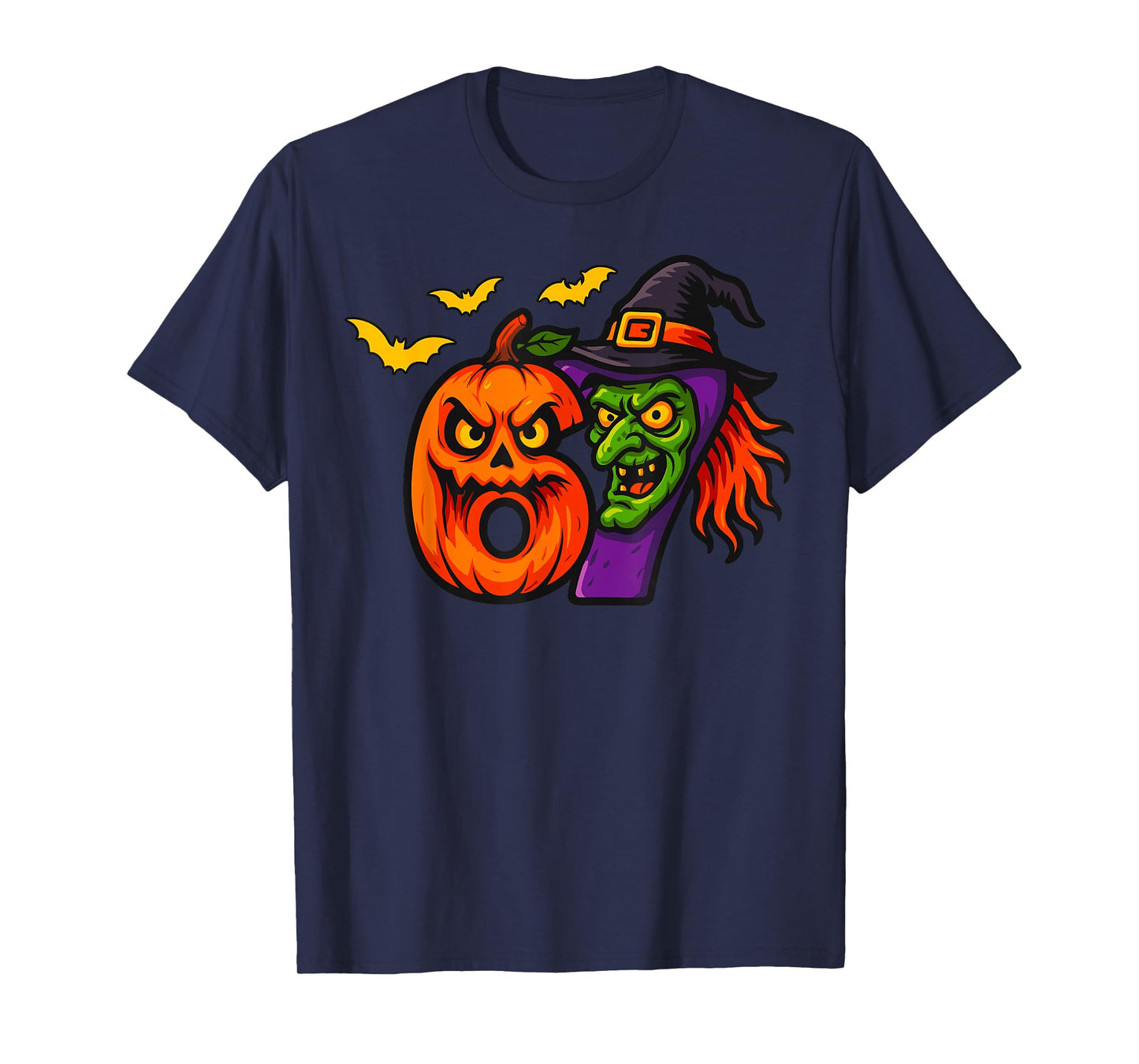 67 Halloween Jack-O-Lantern Scary Witch Six Seven Meme T-Shirt