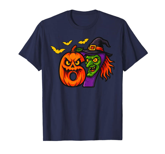 67 Halloween Jack-O-Lantern Scary Witch Six Seven Meme T-Shirt