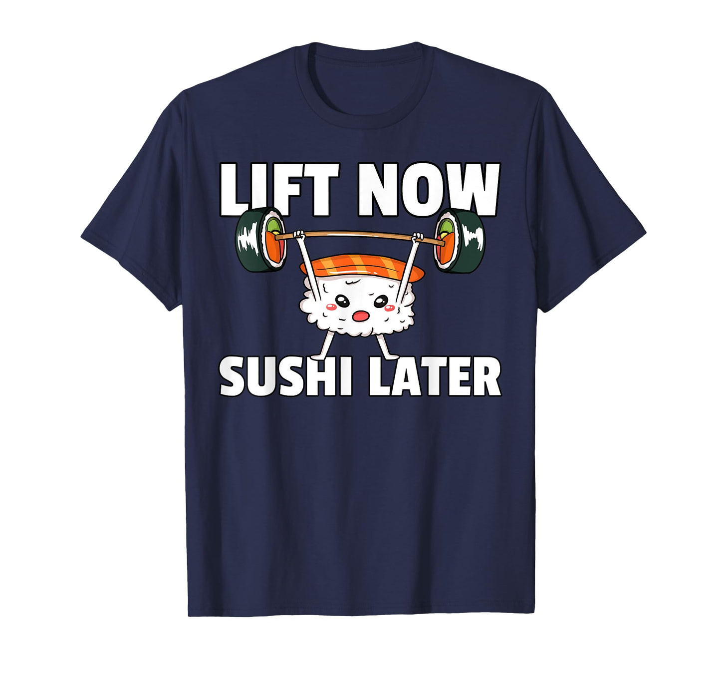 Sushi Weight Lifting Fitness Workout Training Gym T-Shirt