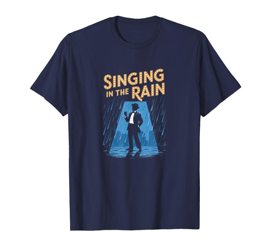 Singing in the Rain Retro Musical Theatre Tap Dance Broadway T-Shirt