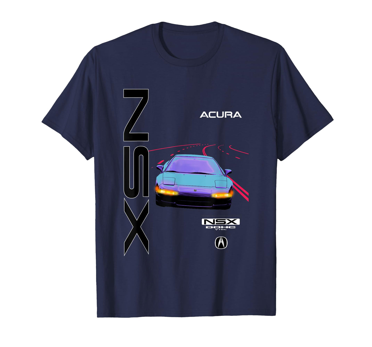 Honda NSX Acura Neon Road V Tec T-Shirt