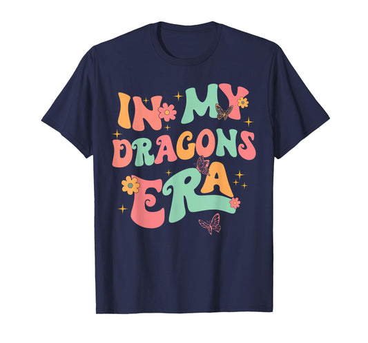 In My Dragons Era Back to School Spirit Game Retro Groovy T-Shirt