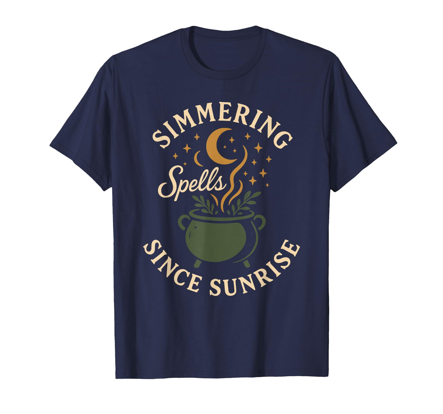 Kitchen Witch Herbs Magic Moonlight Cooking Pagan Vibes T-Shirt