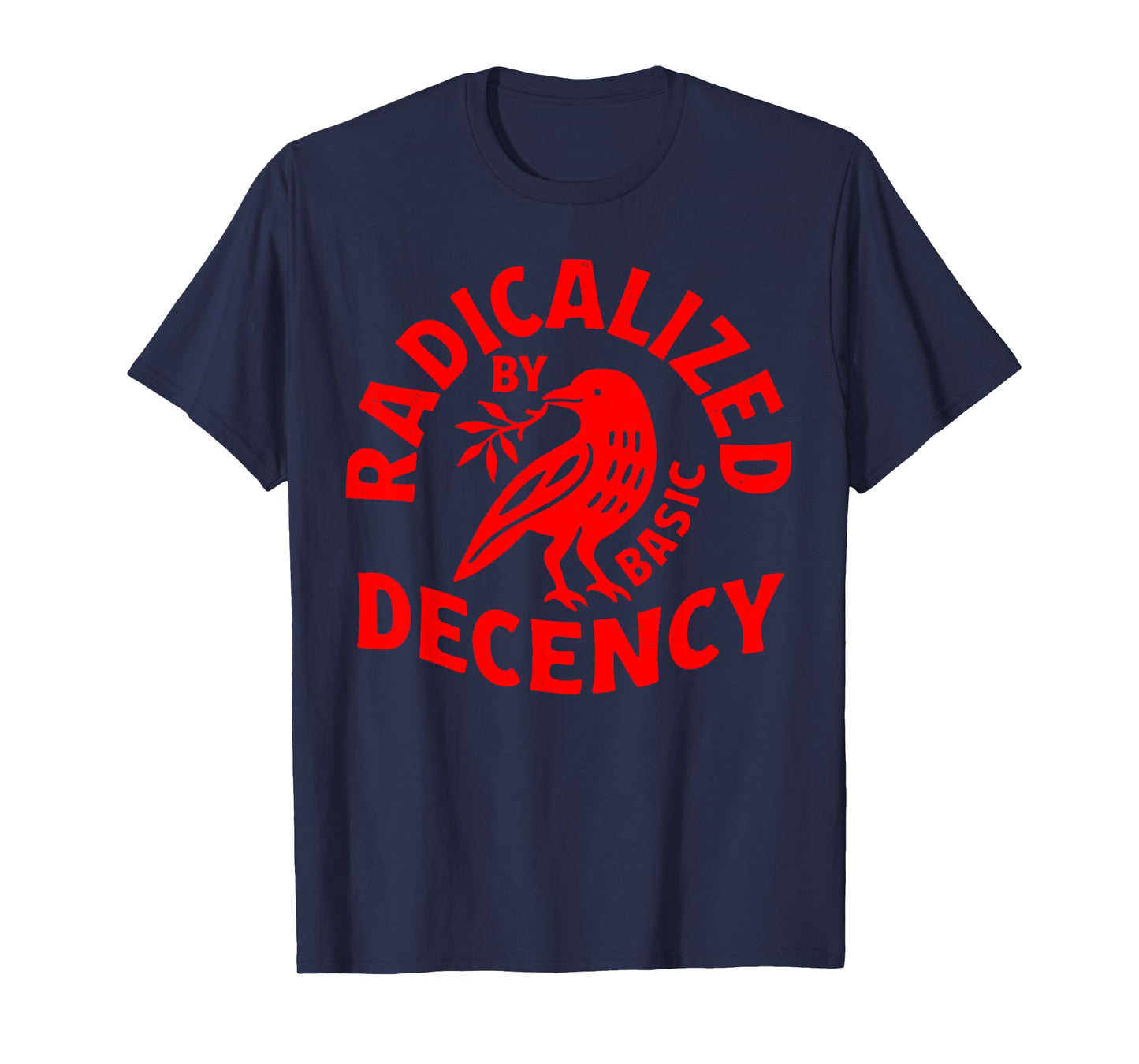 Vintage Radicalized by Basic Decency Crow Floral T-Shirt