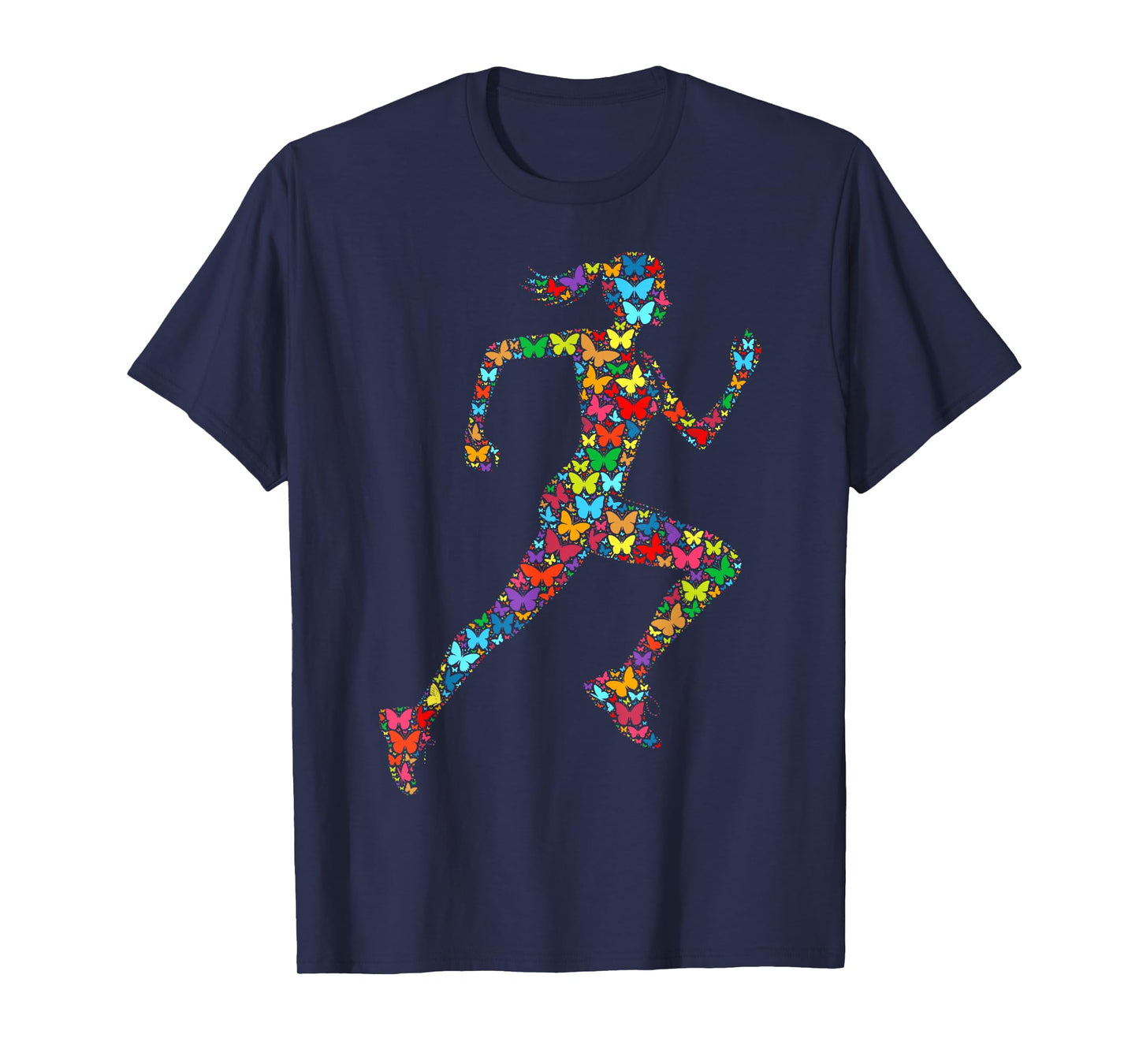 Colorful Butterfly Lover Girls Gym Women Fitness - Running T-Shirt