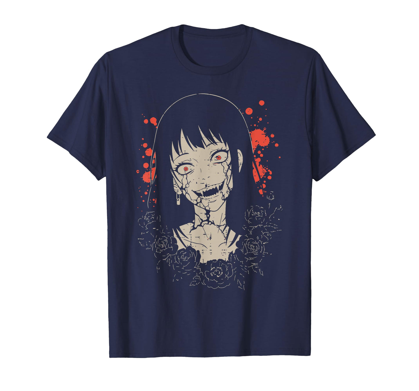 Zombie Anime Girl Japanese Manga Art Goth Women Men Kids T-Shirt