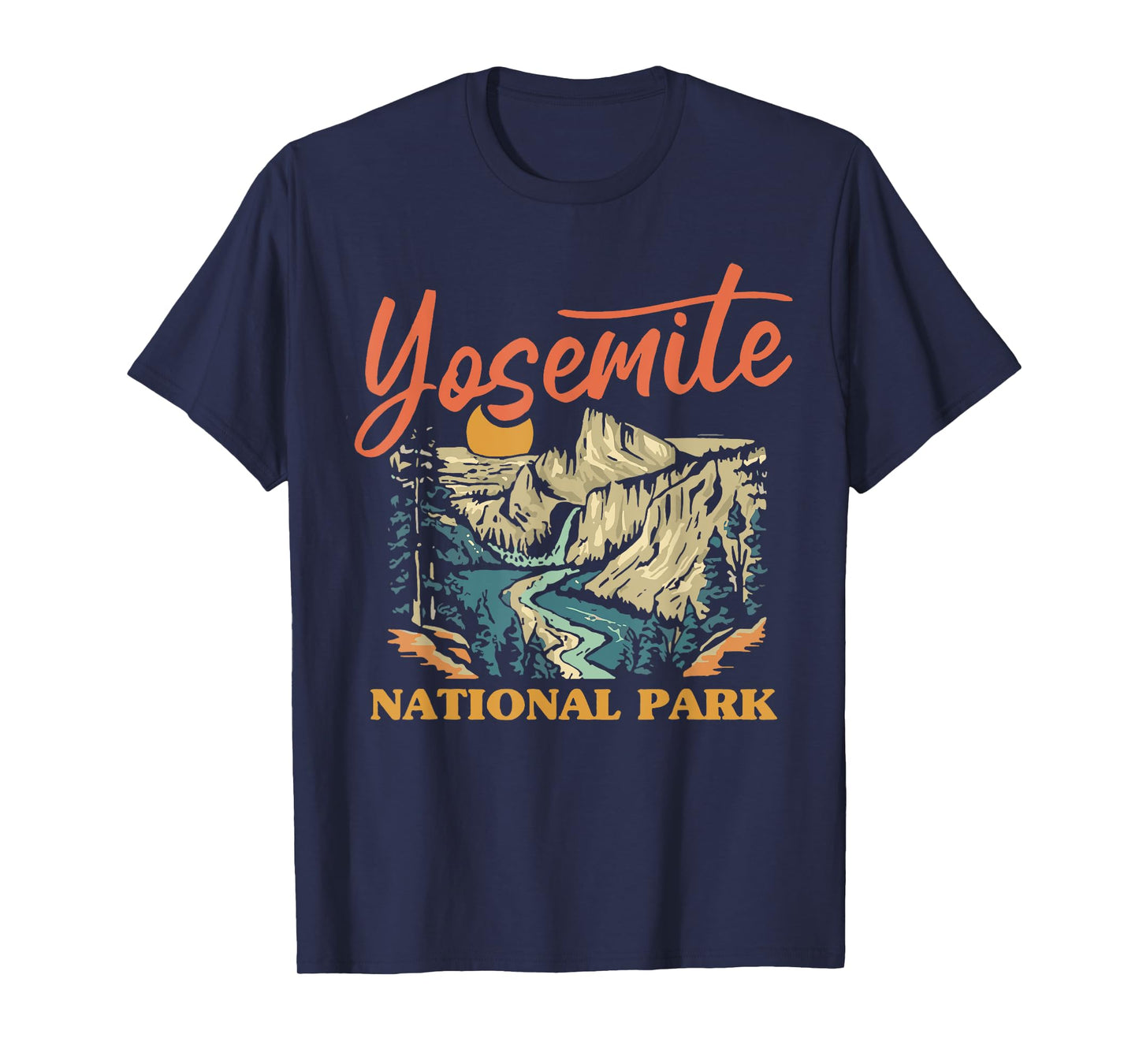 Vintage Yosemite National Park California Sunset T-Shirt