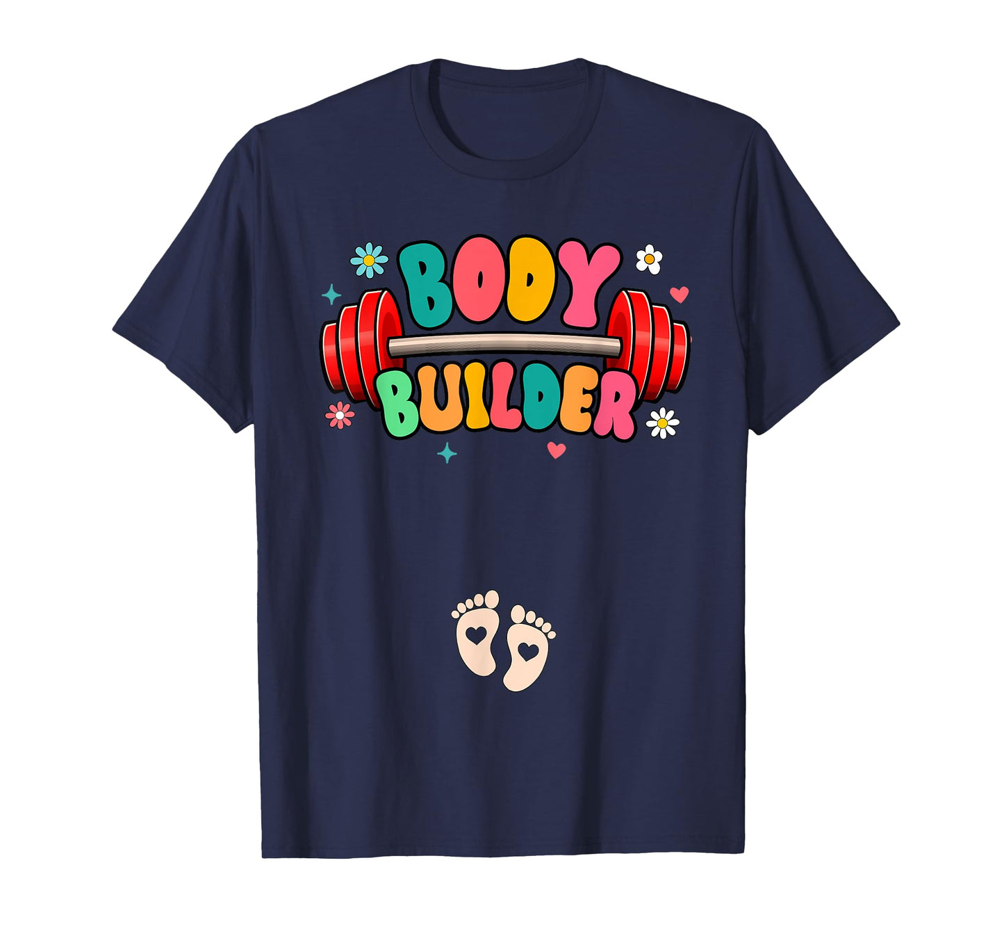 Pregnancy Announcement Fitness Workout Gym Bodybuilder T-Shirt