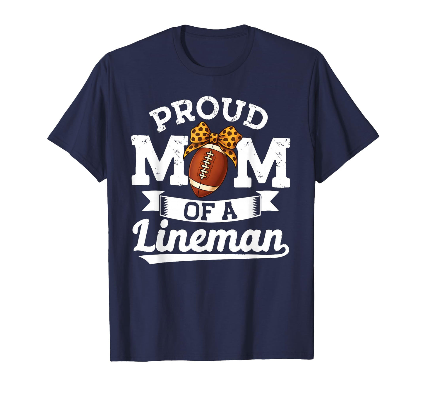 Proud mom of a Lineman Mama Offensive Line Man Football T-Shirt