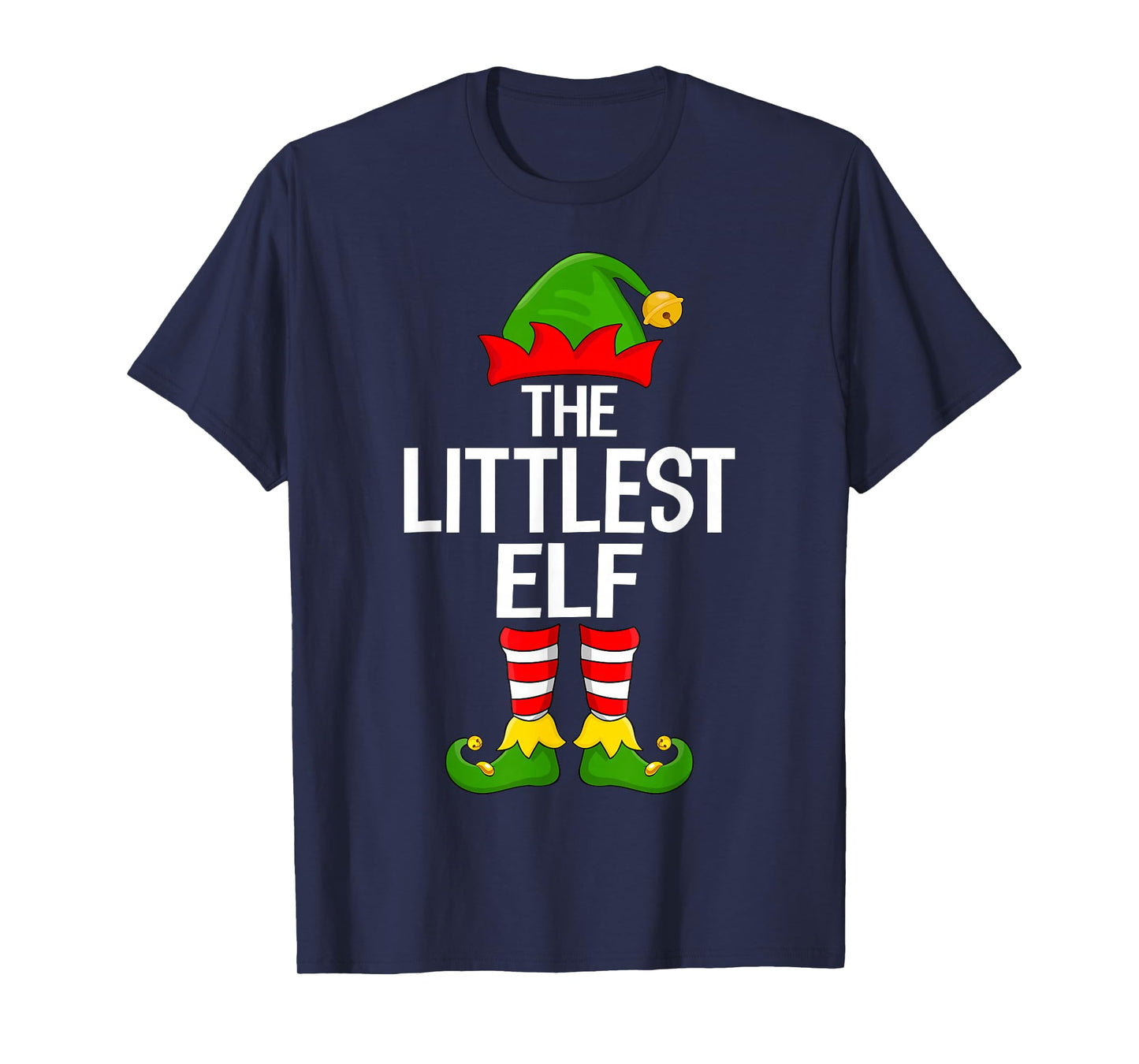 Littlest Elf Xmas Matching Family Elf Squad Christmas T-Shirt