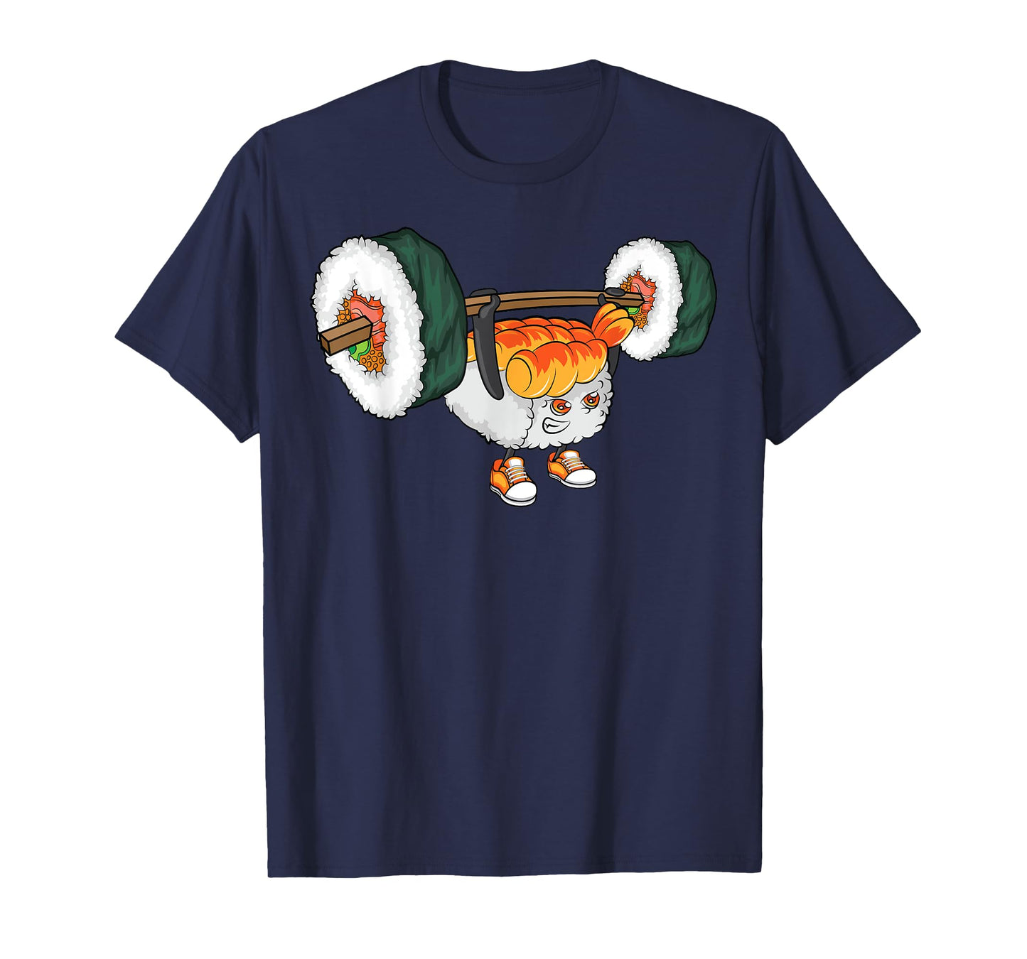 Funny Sushi Weight Lifting Japanese Food Gym Gift T-Shirt