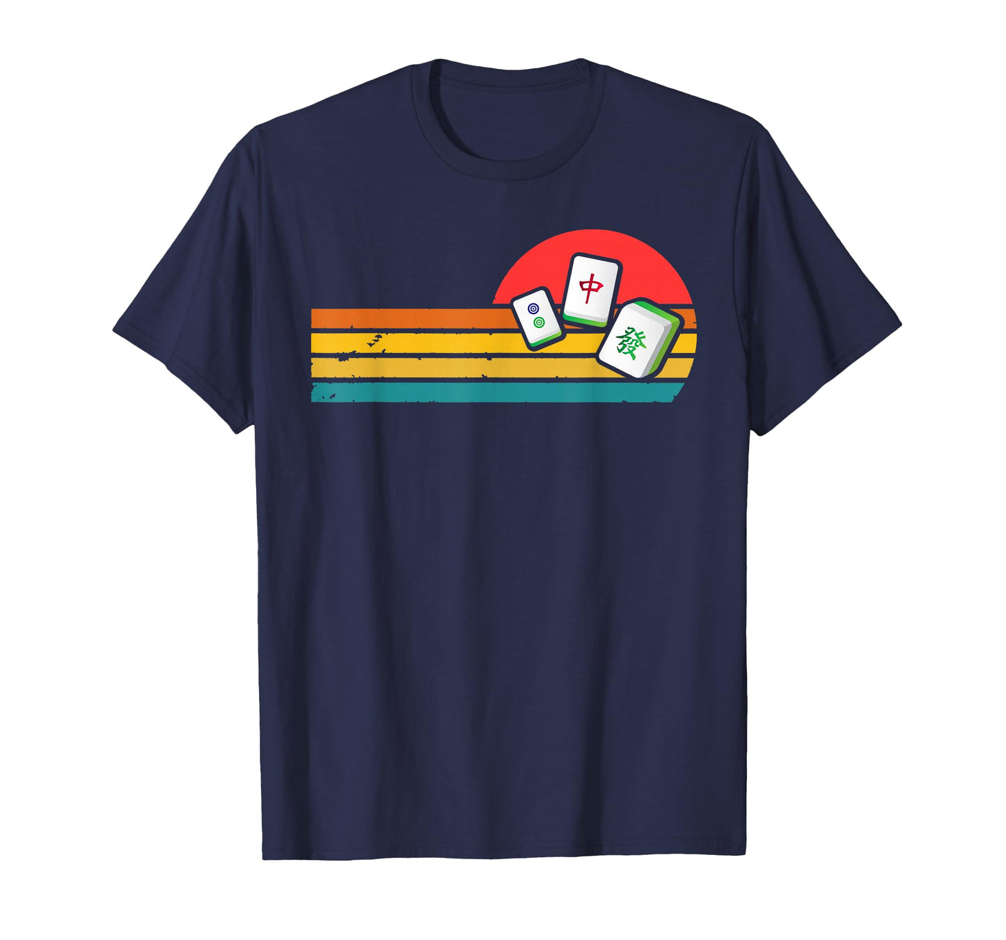 Mahjong Chinese 80s Retro Mah Jongg T-Shirt