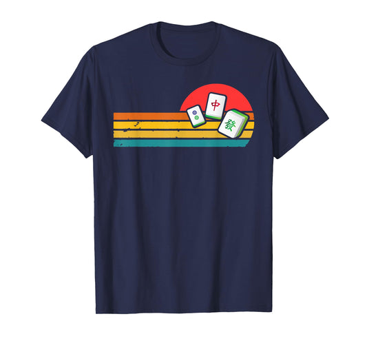 Mahjong Chinese 80s Retro Mah Jongg T-Shirt
