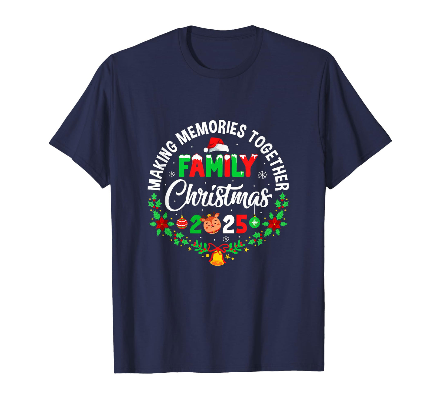 Cute Matching Family Christmas Group Together 2025 T-Shirt