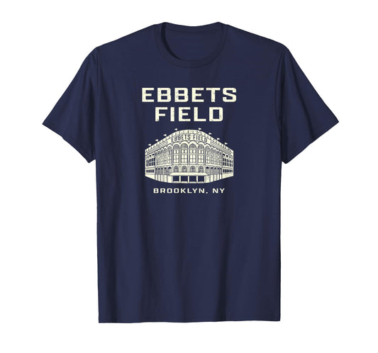 Ebbets Field Brooklyn NY Baseball Old School Vintage Stadium T-Shirt