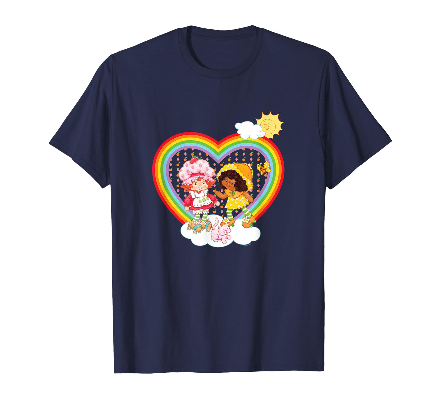 Strawberry Shortcake & Orange Blossom Rainbow Heart T-Shirt