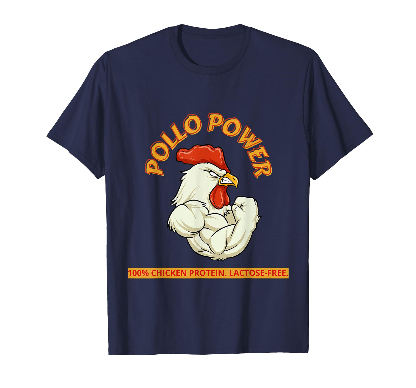 Pollo Power Funny Chicken Gym Men Women Workout T-Shirt